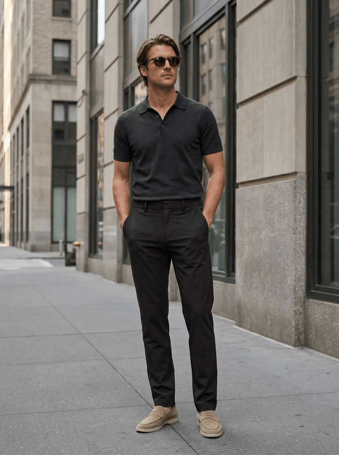 Eloro Black Travel Trousers - ELORO