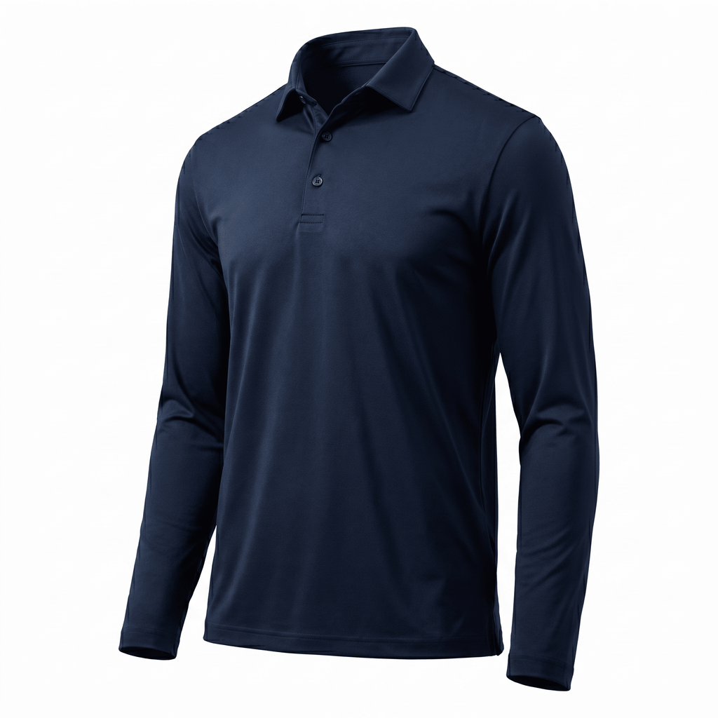 Eloro Blu Navy Polo Longsleeve - ELORO