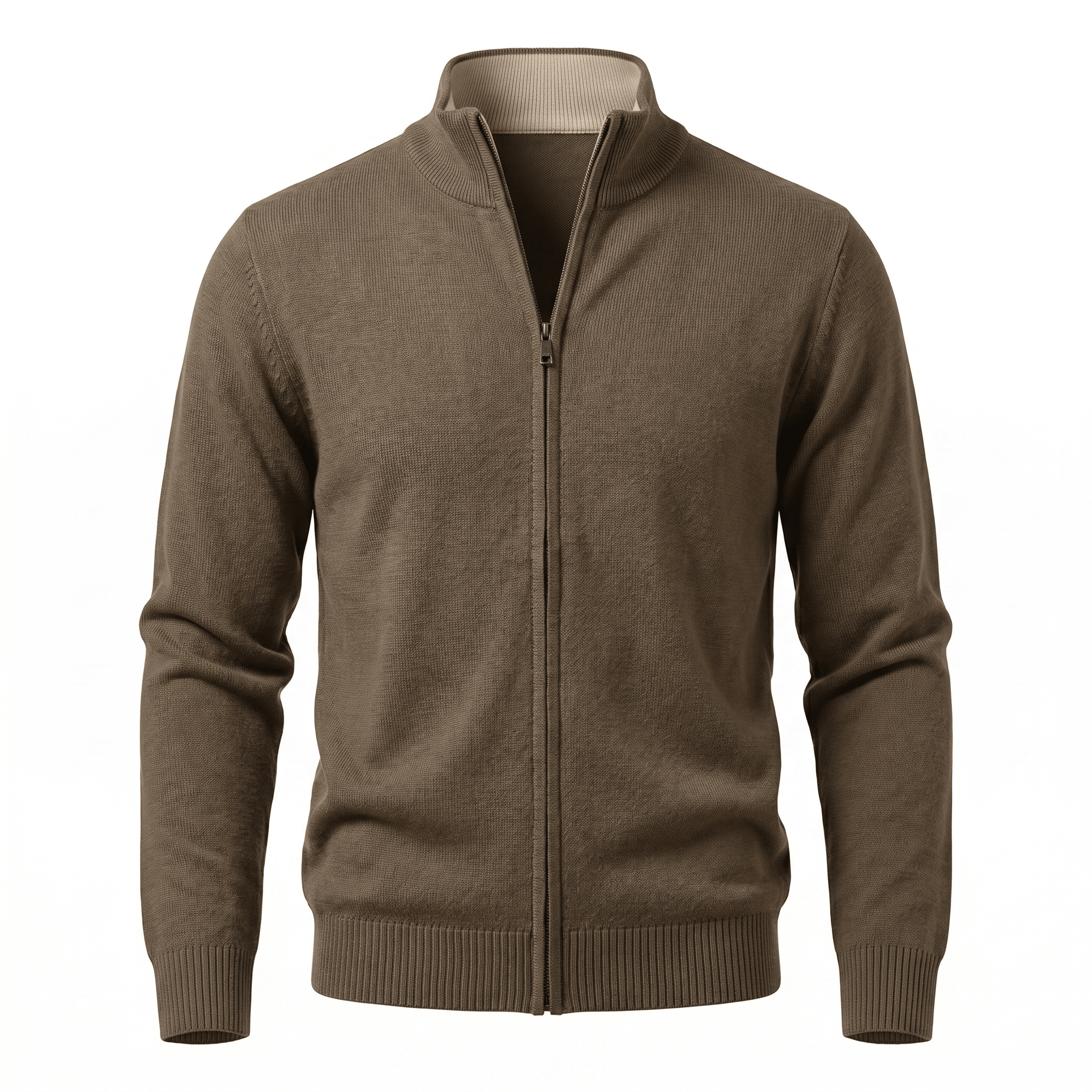 Eloro Brown Cardigan Zip - ELORO