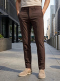 Eloro Brown Travel Trousers - ELORO
