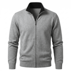 Eloro Gray Cardigan Zip - ELORO