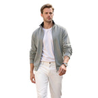 Eloro Gray Cardigan Zip - ELORO