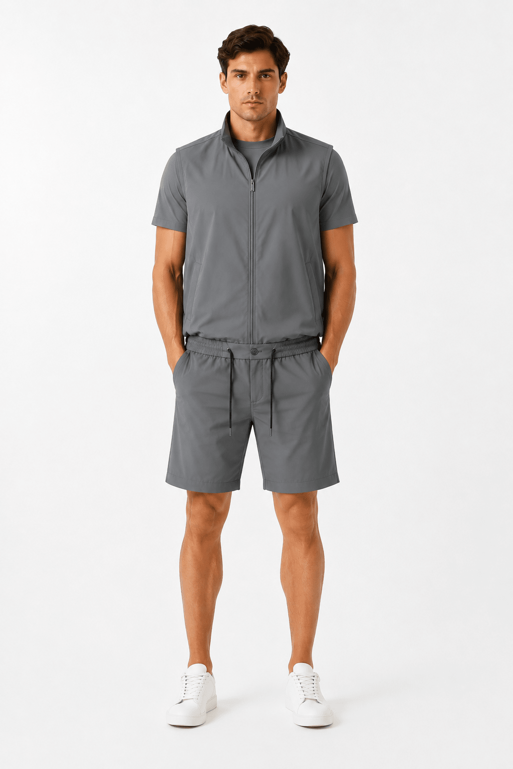 Eloro Gray Riviera Kit- Gilet & Short - ELORO