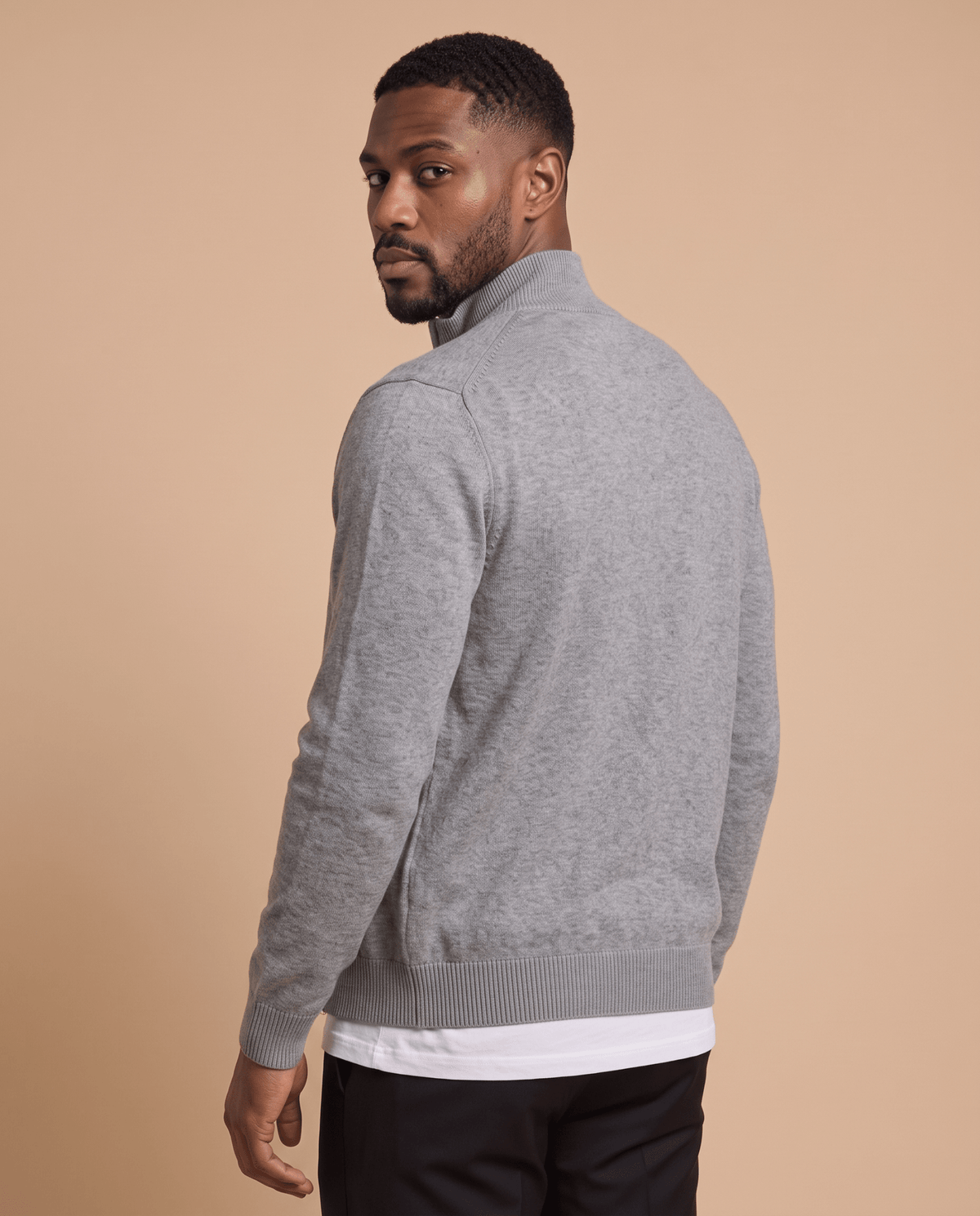 Gray Cardigan Zip - ELORO