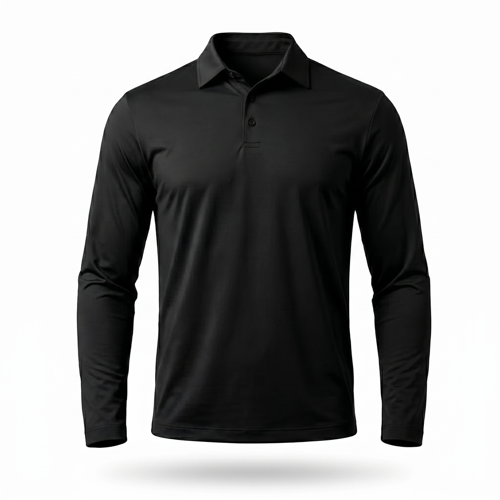 Eloro Black Polo Longsleeve