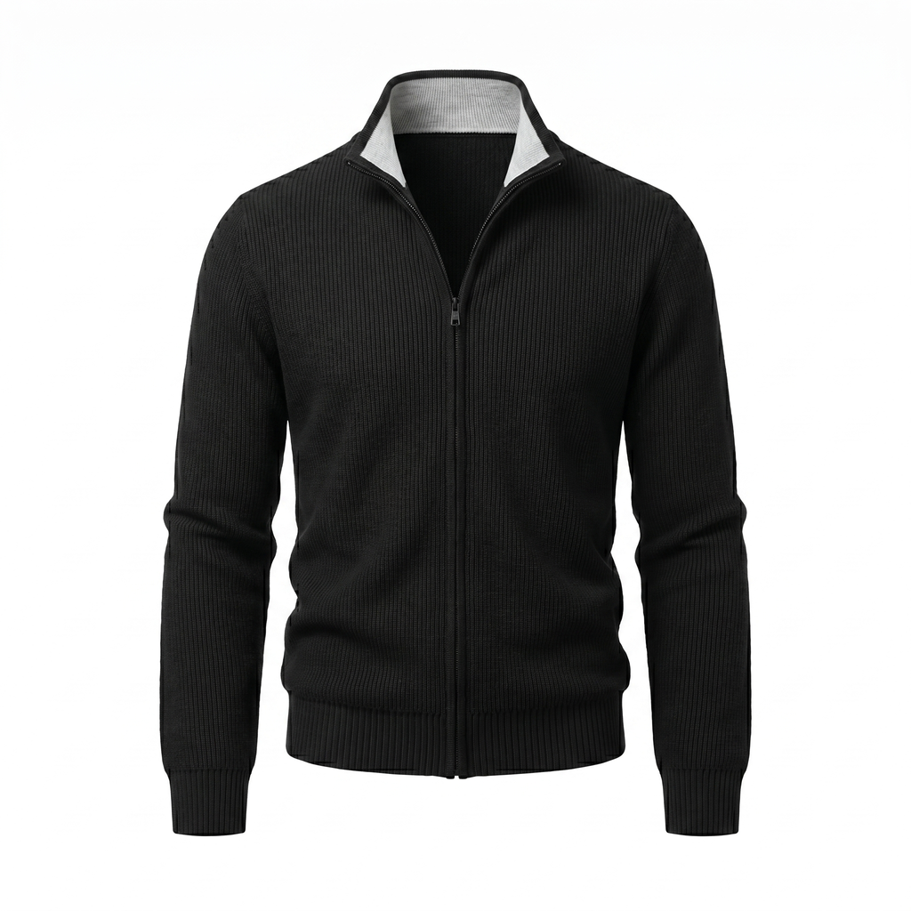 Eloro Black Cardigan Zip