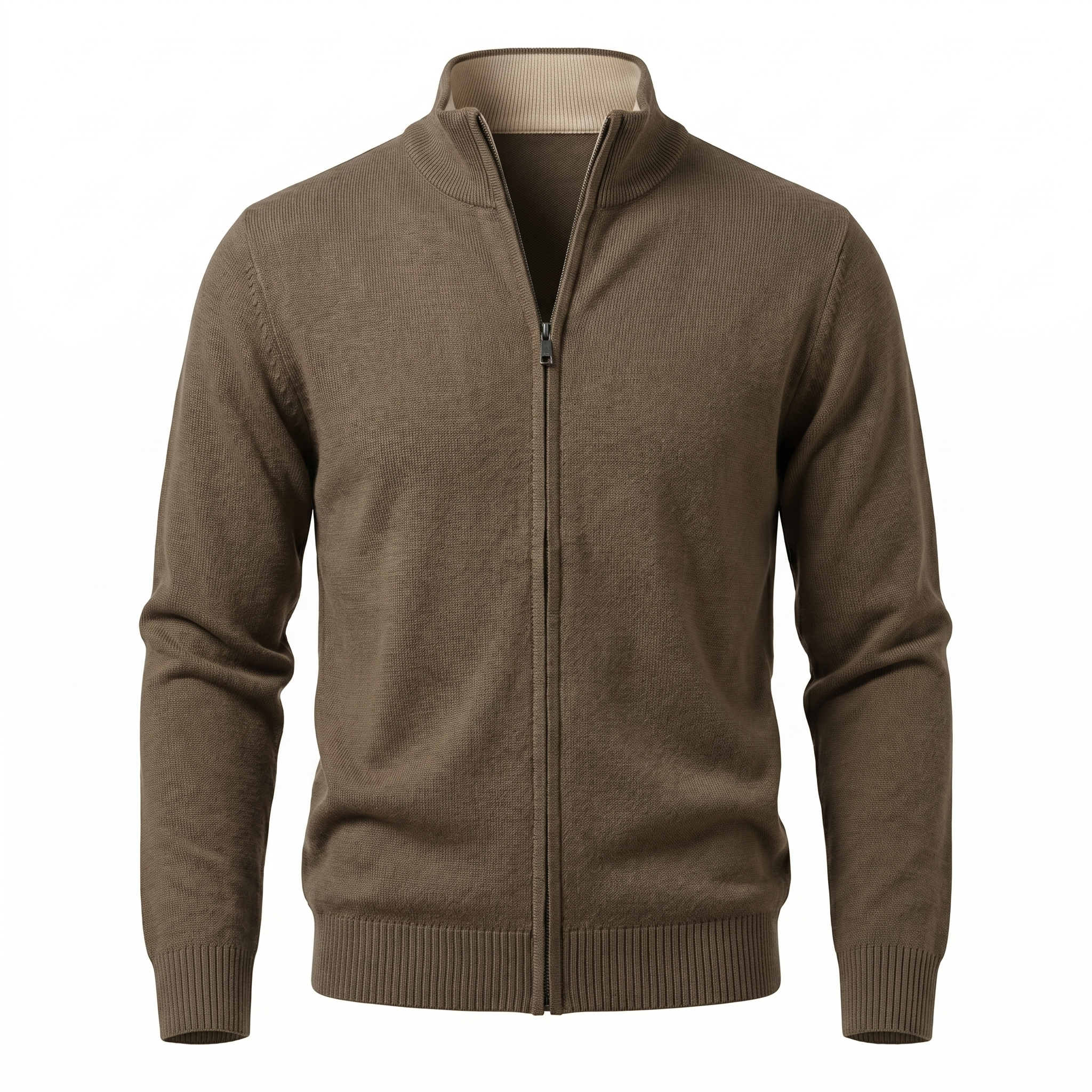 Eloro Brown Cardigan Zip