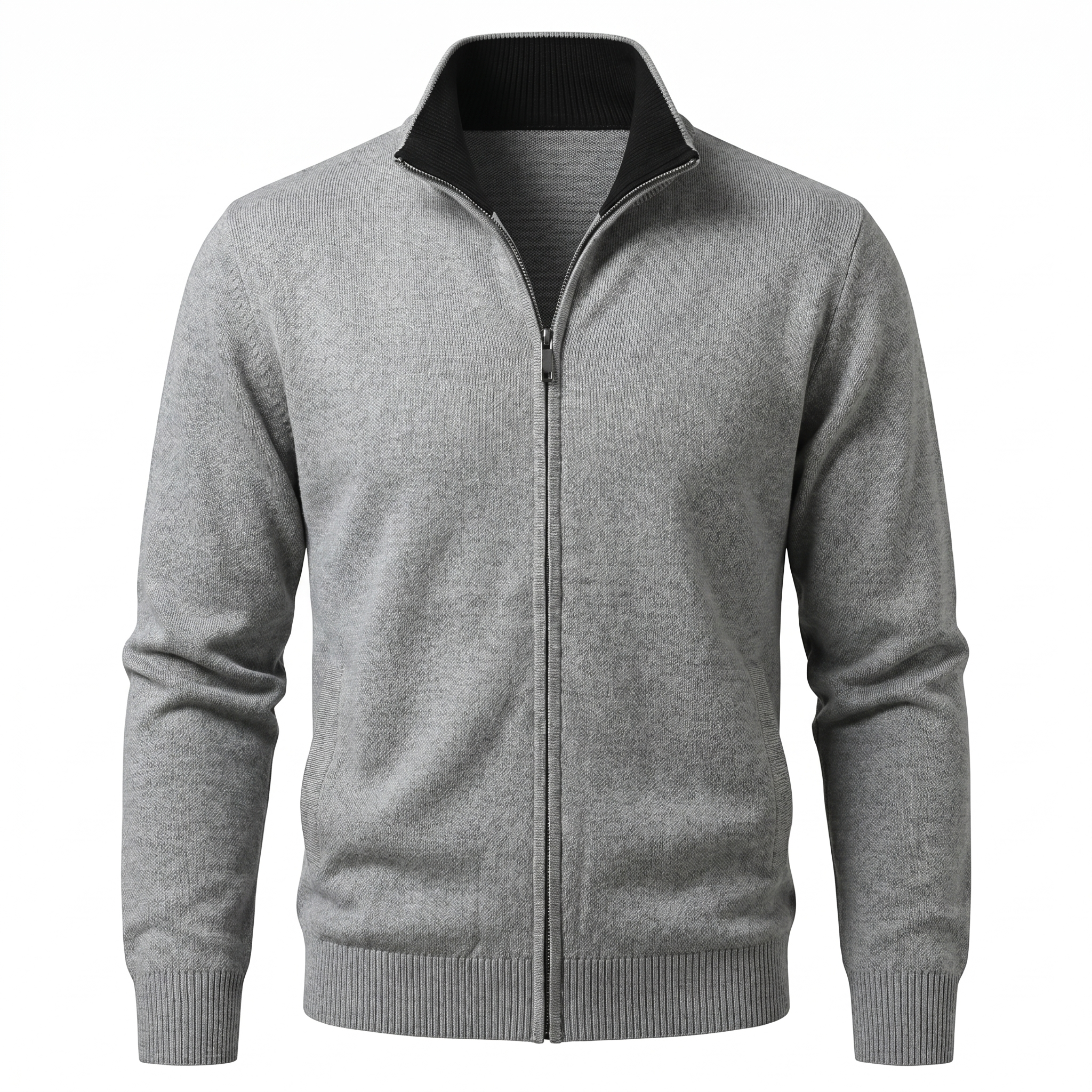 Eloro Gray Cardigan Zip