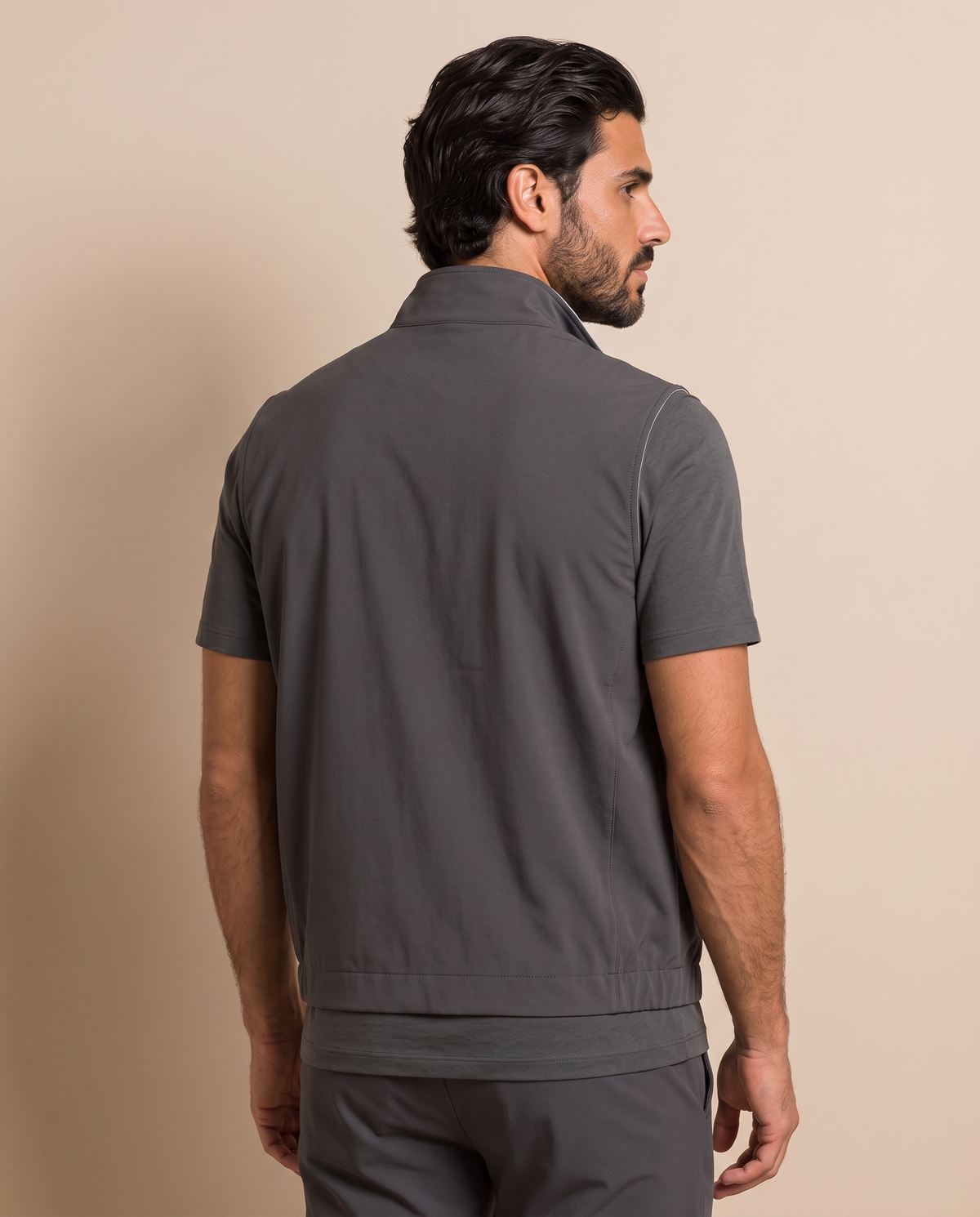 Reversible Motion Gilet — Dark Grey & Light Grey