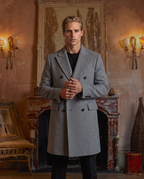 The Double-Breasted Wool Coat – Grey