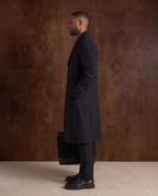 The Long Wool Coat – Black