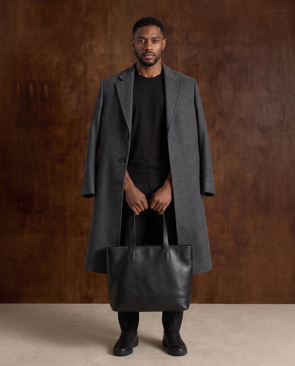 The Long Wool Coat – Grey