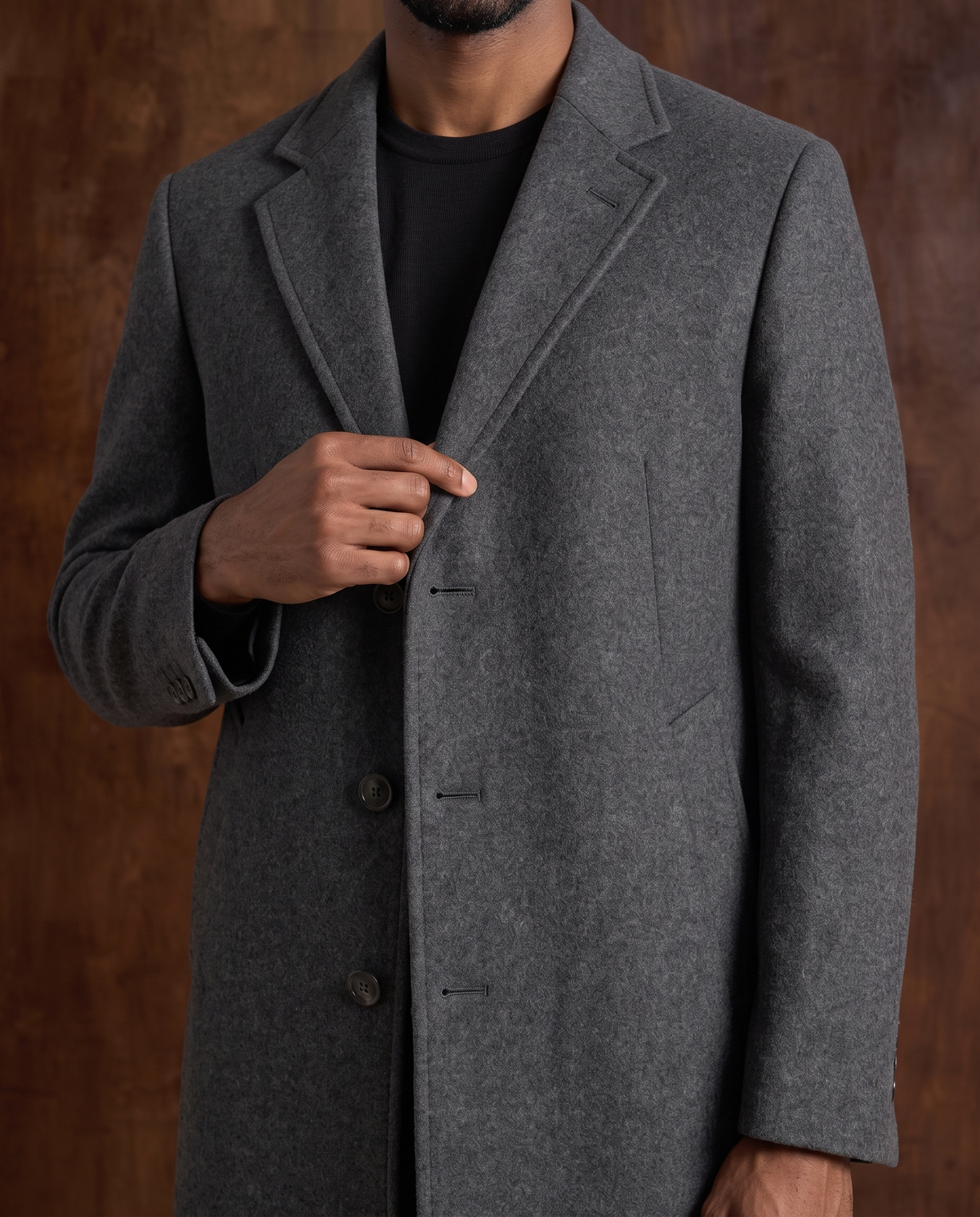 The Long Wool Coat – Grey