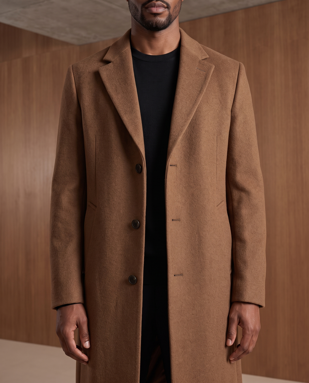 The Long Wool Coat – Brown