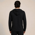 Hooded Wool Blazer Cardigan – Black - ELORO