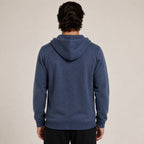 Hooded Wool Blazer Cardigan – Blue - ELORO