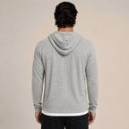 Lightweight Hooded Wool Cardigan – Light Grey - ELORO