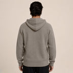 Lightweight Hooded Wool Cardigan – Taupe - ELORO