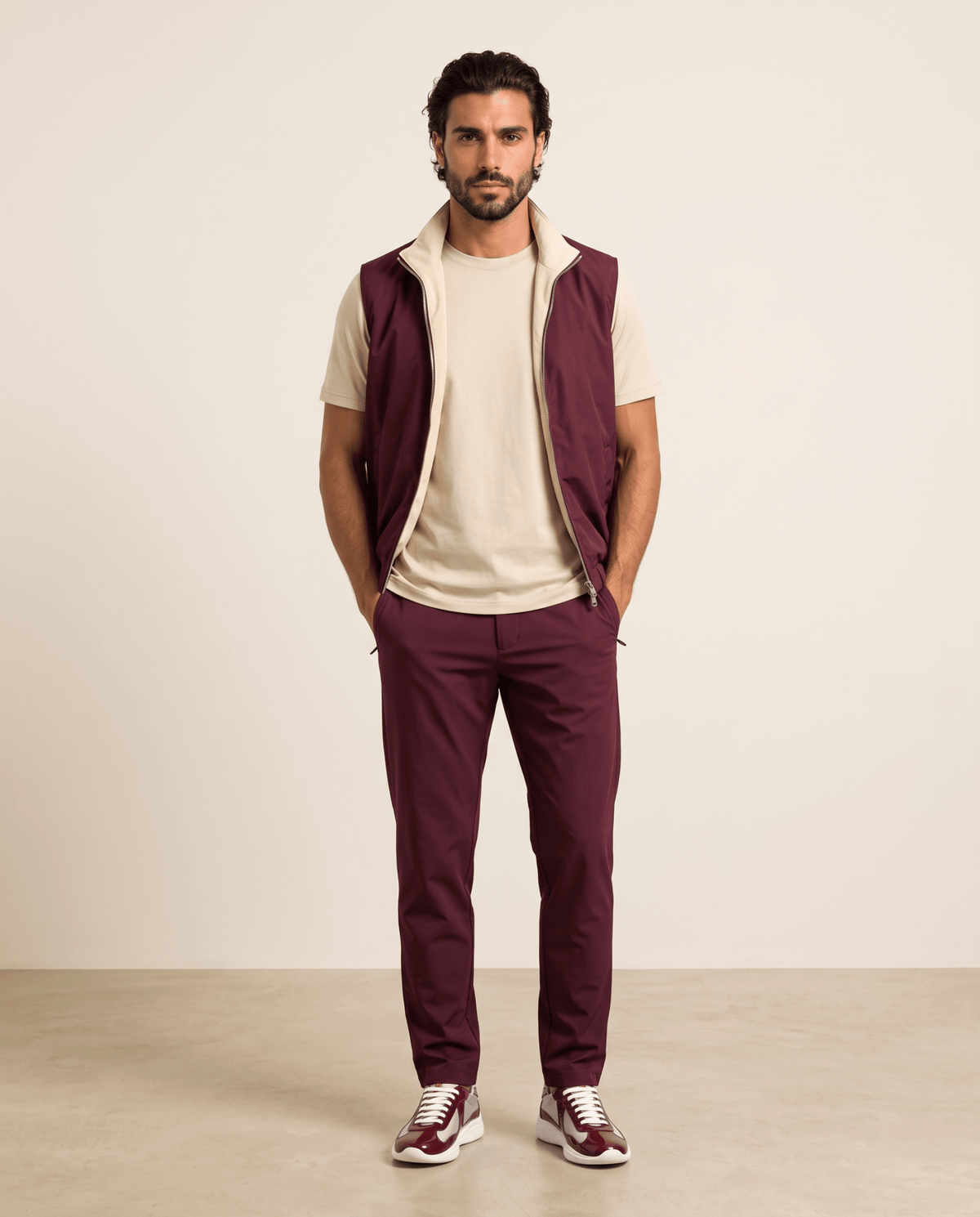 Motion Burgundy & Cream Capsules - ELORO
