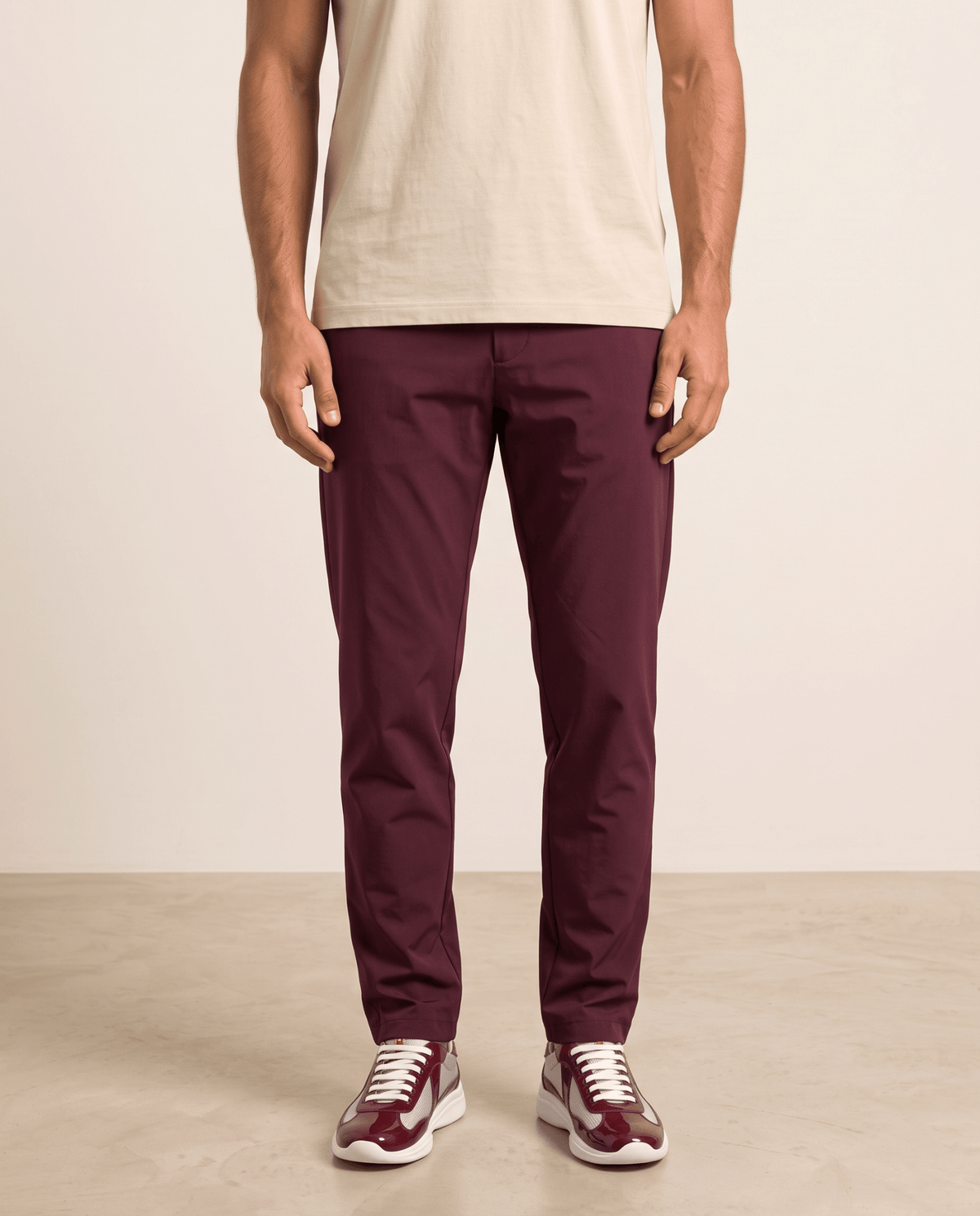 Motion Pants — Burgundy - ELOROTrousers