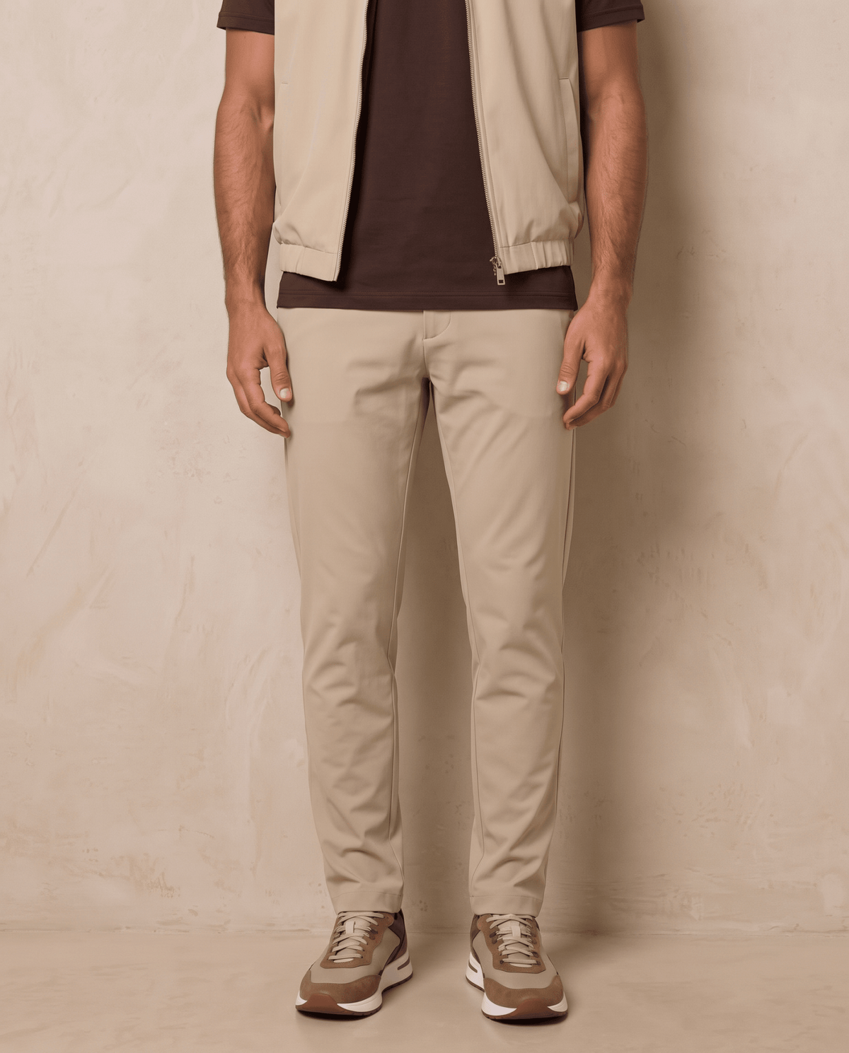Motion Pants — Warm Stone - ELOROTrousers