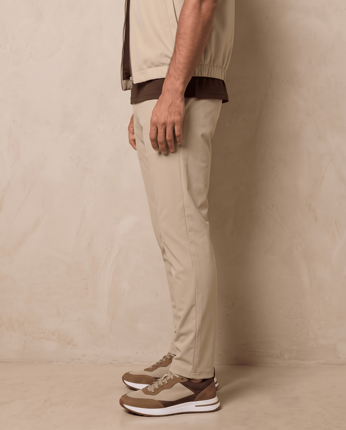 Motion Pants — Warm Stone - ELOROTrousers
