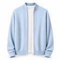 Zip Wool Cardigan – Light Blue