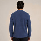 Frog-Button Wool Cardigan – Blue