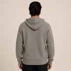 Lightweight Hooded Wool Cardigan – Taupe