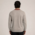 Contrast Textured Zip Wool Cardigan – Taupe & Orange