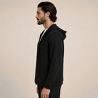 Hooded Wool Blazer Cardigan – Black