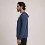 Hooded Wool Blazer Cardigan – Blue