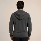 Hooded Wool Blazer Cardigan – Charcoal