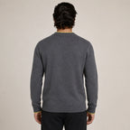 Contrast Quarter-Zip Wool Sweater – Charcoal & Lime