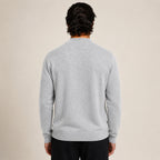 Quarter-Zip Wool Sweater – Light Grey