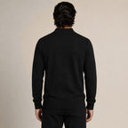Quarter-Zip Wool Sweater – Black