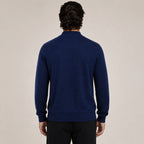 Quarter-Zip Wool Sweater – Navy