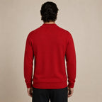 Quarter-Zip Wool Sweater – Red