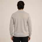 Quarter-Zip Wool Sweater – Beige