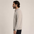 Quarter-Zip Wool Sweater – Beige