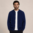 Button Wool Cardigan – Navy