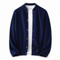 Button Wool Cardigan – Navy