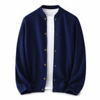 Button Wool Cardigan – Navy