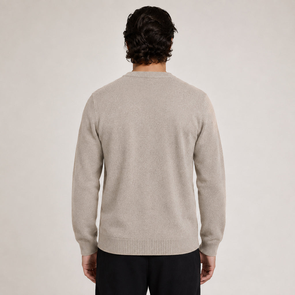 Button Wool Cardigan – Taupe