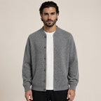 Button Wool Cardigan – Grey