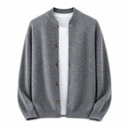 Button Wool Cardigan – Grey