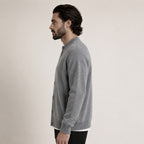 Button Wool Cardigan – Grey