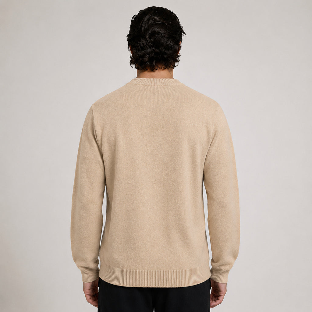 Button Wool Cardigan – Beige