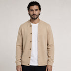 Button Wool Cardigan – Beige