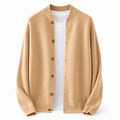 Button Wool Cardigan – Beige